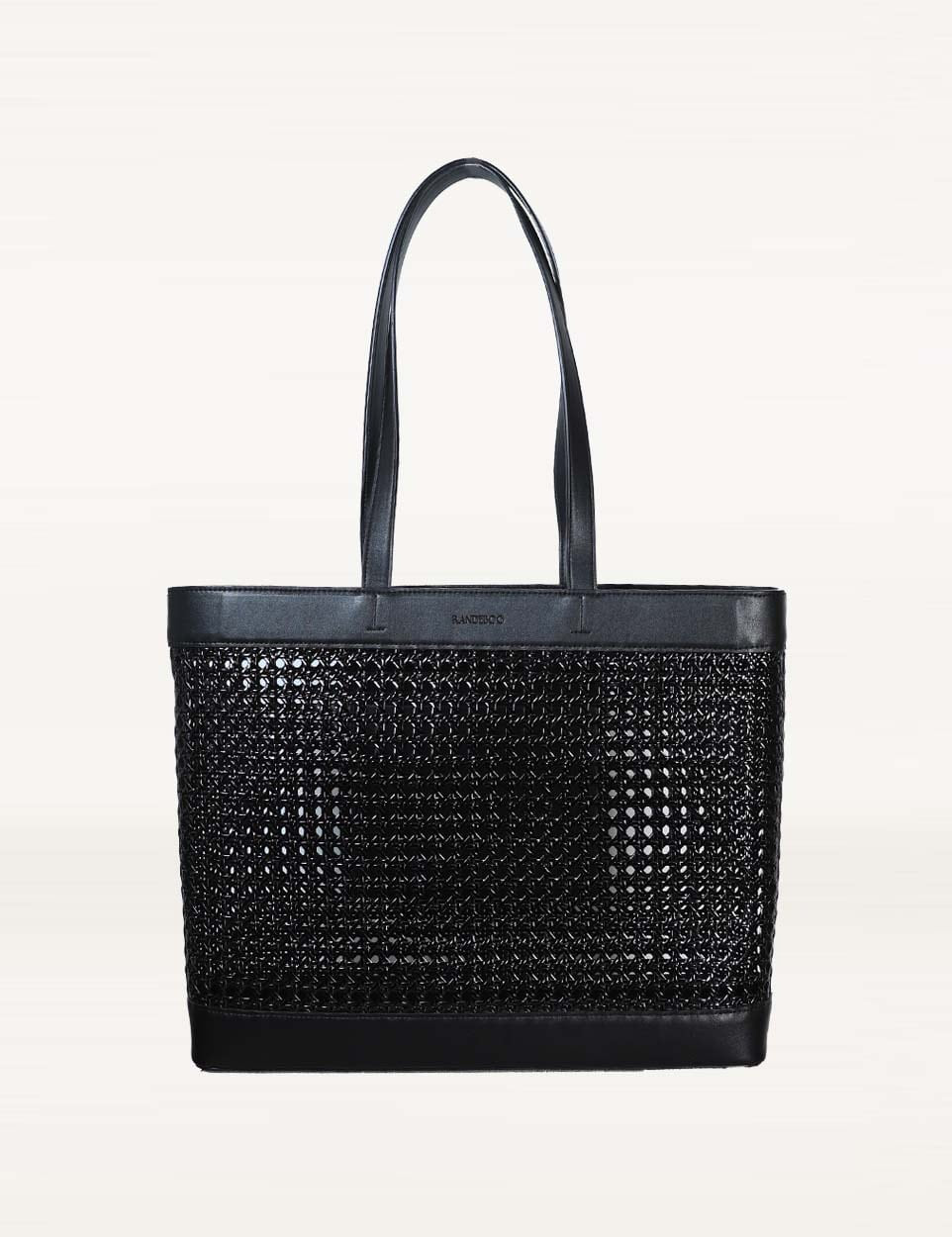 【PRE】Mesh rattan bag (black)