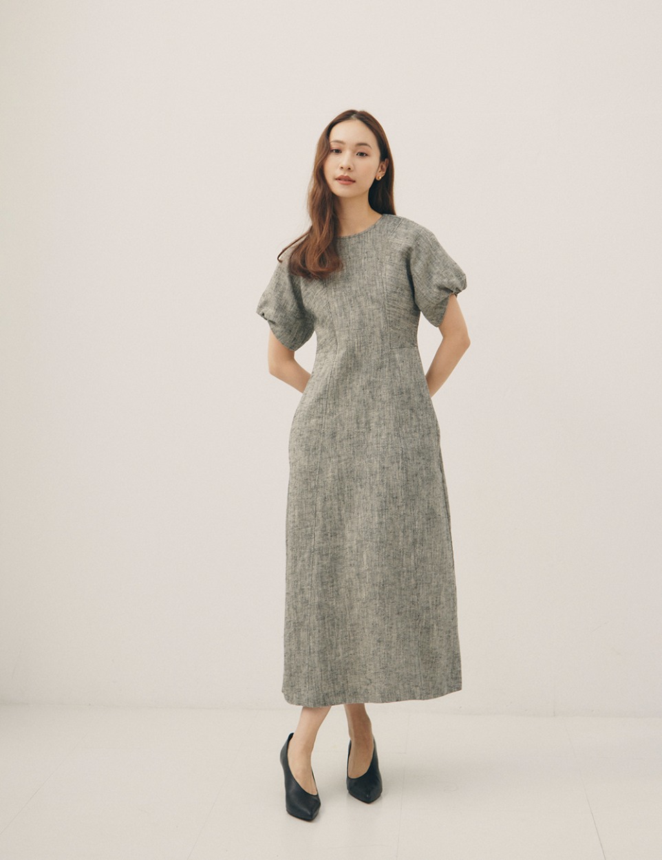 【PRE】Puff material dress