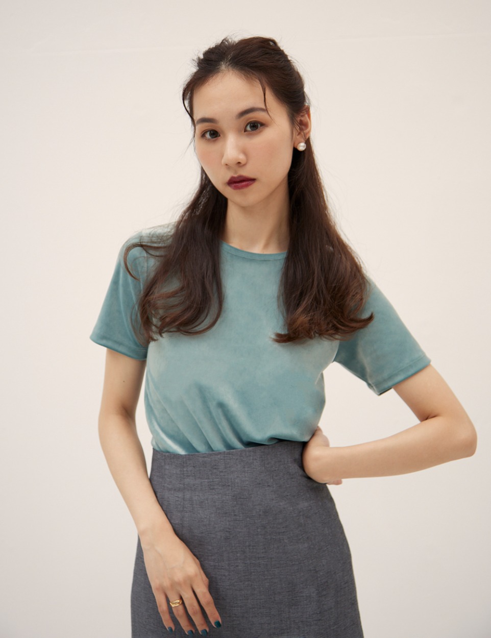 【5/20発売】Velour skin tee