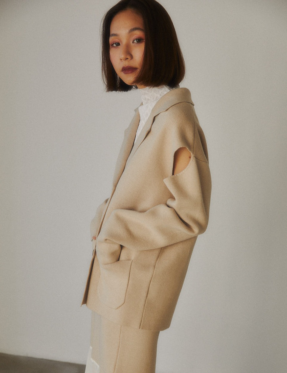 【PRE】Charm cut jacket cardigan
